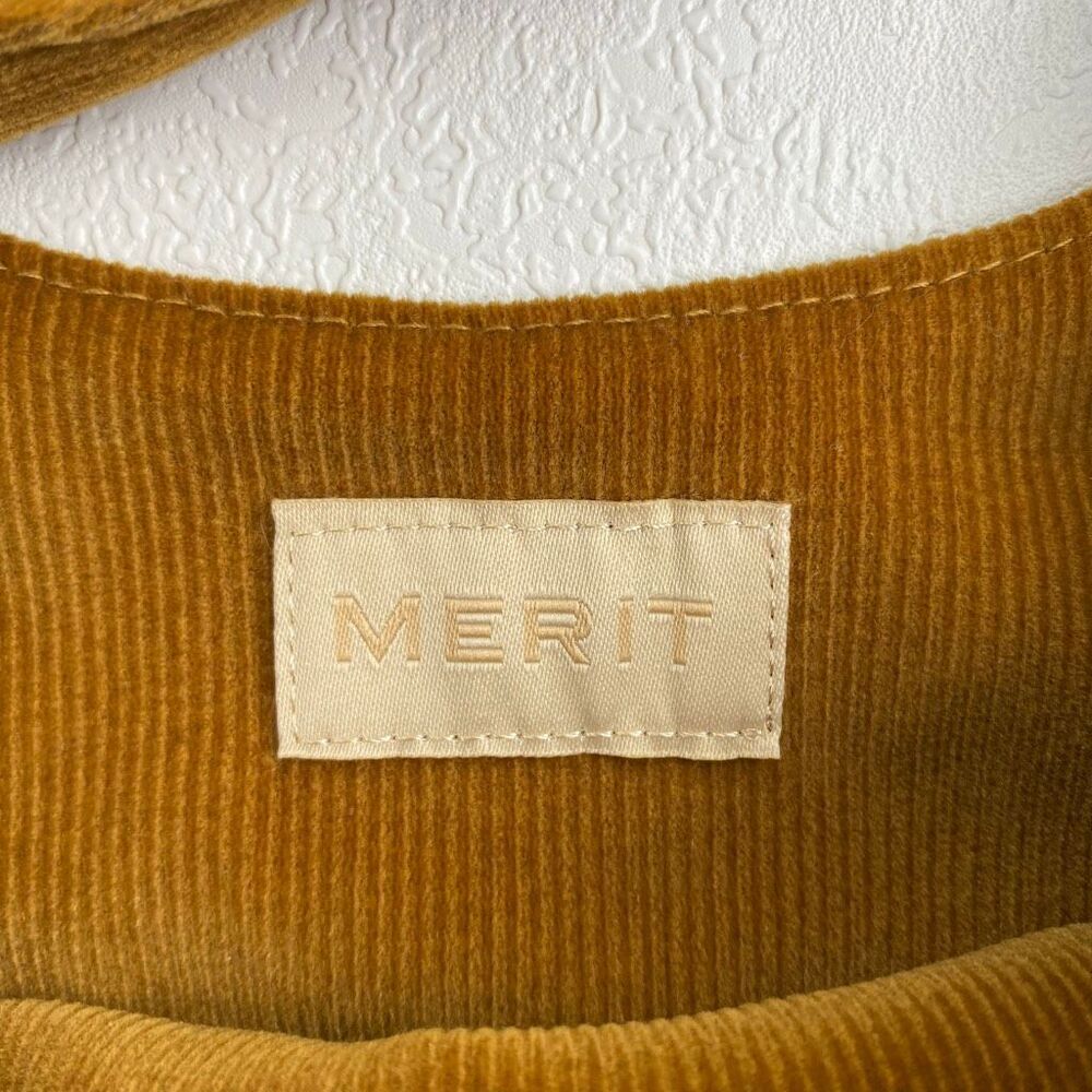 MERIT Beauty Signature Bag Camel Corduroy Knot Bag Slouchy Hobo Tote Minimalist - Picture 4 of 6